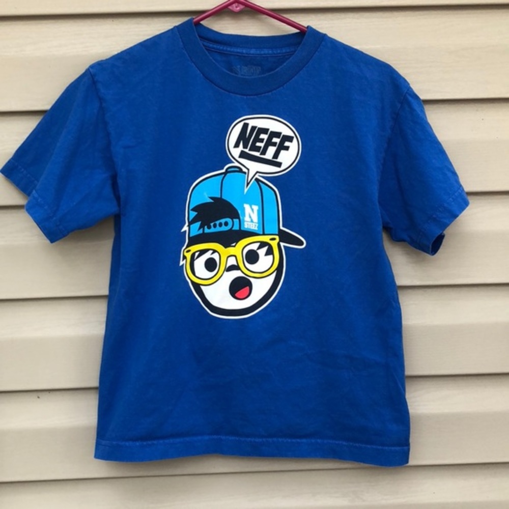 Neff boys blue short sleeve shirt  $5/25